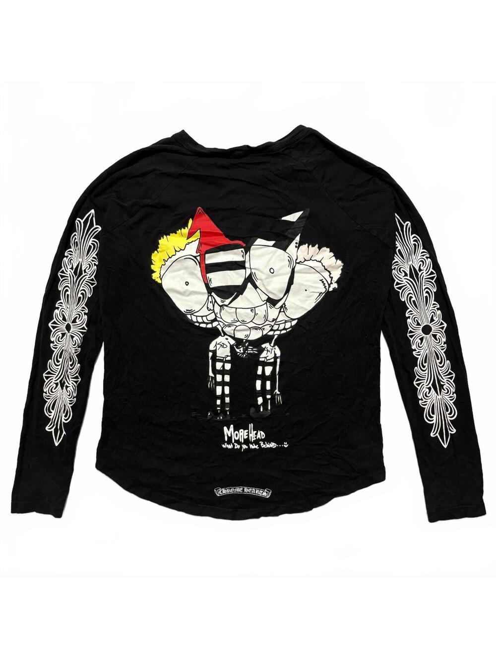 Chrome Hearts More Head Matty Boy Floral Long Sleeve T-Shirt Black M Streetwear